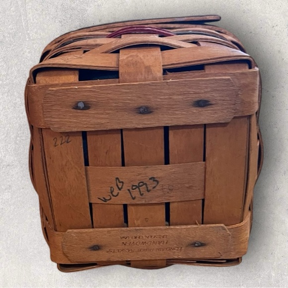 Longaberger 1993 Inaugural Basket w/ Liner & Protector - Picture 3 of 7